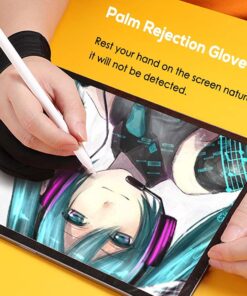 TIMEBETTER Drawing Glove L, Artist Glove for Drawing Tablet iPad, Palm Rejection Digital Art Glove, Suitable for Left Right Hand -2 Pack Large 2-finger, Black 8 61BQWSEkHjL