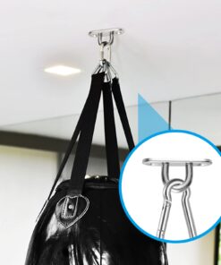 BESTOMZ 4 Pcs Stainless Steel Oblong Pad Eye Plate Staple Ring Hook Loop U-shaped Design Screws Mount Hook Hanger 12 61BQxoqF6rL