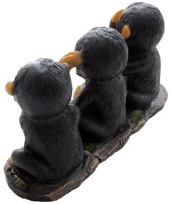 No Evil Monkeys Figurine for African Jungle Safari Decor Sculptures or Chimps Statues and Decorative Animal Lover Gifts by Home-n-Gifts 10 61BRUJqhdL