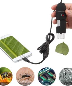 Jiusion Original 40-1000X USB Microscope with Portable Carrying Case, Digital Magnification Endoscope Camera 8 LEDs Metal Base for Micro USB USB-C Android, Windows Mac Linux Chrome 34 61BRkZBH7L