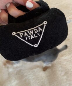 Haute Diggity Dog Fashion Hound Designer Handbags & Bones Collection – Soft Plush Designer Dog Toys with Squeaker and Fun, Parody Designs from Safe, Machine-Washable Materials for All Breeds & Sizes Small Pawda Bag 22 61BSupoouPL