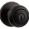 Kwikset Cove Entry Knob featuring SmartKey® in Venetian Bronze Standard Packaging 40 61BTRmF5oVL