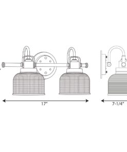 Progress Lighting P2991-81 Archie Bath & Vanity, 8.75x7.00x17.00, Antique Nickel 21 61BTkI9QGJL
