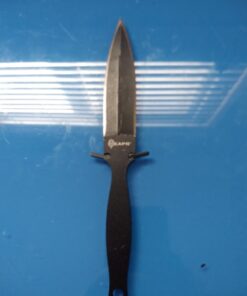 Reapr 11002 Tac Boot Knife, 4.75 Inch Double Edge Self Defense Knife for EDC | Use as Ankle Knife, Belt Knife or Over Shoulder Carry | 4.25" Hi Grip Handle | Nylon Web Sheath with Abs Insert 39 61BU75XA8lL