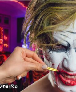 Kangaroo Halloween Super Family Makeup Kit: Professional SFX Face & Body Paint for Zombie Cosplay, Injuries, & Blood Effects 48 61BXFx oOAL 2