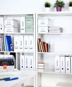 Arteza Permanent Markers in Bulk, Set of 60, Black & Blue Fine Tip Permanent Markers, Waterproof, Premium Smear Proof Pens, Quick Drying, Office Supplies for Home, Office, School Black/Blue 14 61BXwxdAEkL