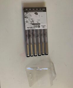 Art-n-Fly Black Fine Point Pens (Set of 6) | Drawing Fineliner Ink Pens with Japanese Archival Ink | Black Pens with Various Size Tip | No Bleed & Quick-Dry Fine Point Pen for Drawing & Sketching 6 Pack 38 61BXx2PmB L