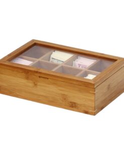 Oceanstar - TB1323 Oceanstar Bamboo Tea Box, 12 Inch, Natural 27 61BZPTKatCL