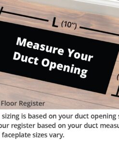 Accord AMFRSNC610 Charleston Floor Register, 6-Inch x 10-Inch(Duct Opening Measurements), Satin Nickel 6” x 10” 5 61BbnaSnyqL
