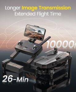 Holy Stone HS720R 3 Axis Gimbal GPS Drones with Camera for Adults 4K EIS; FPV RC Drone, Foldable Quadcopter with 10000 Feet Video Transmission Control Range, Brushless Motor, Follow Me, Auto Return 26 61Bc5d5X9aL