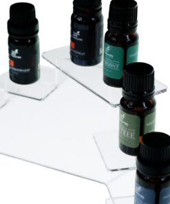 Source One Deluxe Acrylic 7 Tier Display Stand, Available in 3 Sizes Clear & Black (Small, Clear) Small 9 61Bc8KGs3AL