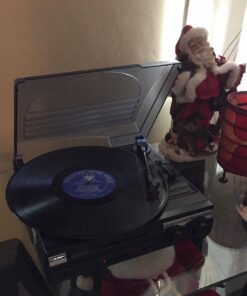 Jensen JTA-230 3 Speed Stereo Turntable with Built in Speakers, Aux in, Vinyl to MP3 Converting/Encoding Classic 29 61BcqOXosPL 1