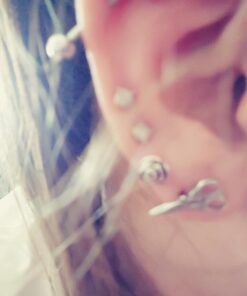 Sterling Silver Rose Flower Stud Earrings - 7mm Rhodium Plated 50 61BdOfjqhCL