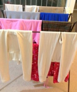 Household Essentials 5175 Collapsible Expandable Metal Clothes Drying Rack, Antique Bronze, STORAGE 30 61BeSBBkOGL