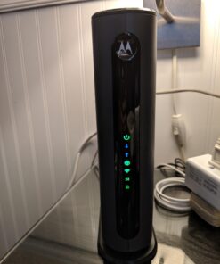 MOTOROLA MG7540 16x4 Cable Modem Plus AC1600 Dual Band Wi-Fi Gigabit Router with DFS, 686 Mbps Maximum DOCSIS 3.0 - Approved by Comcast Xfinity, Cox, Charter Spectrum, More 31 61Bf2iE0DxL