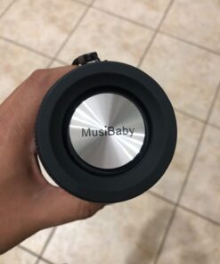 MusiBaby M68 Wireless Bluetooth Speaker, Portable, Waterproof, 1500 Minute Playtime, Dual Pairing, 360 Stereo Sound, Amazing Bass, Black 43 61Bf8BB7pWL