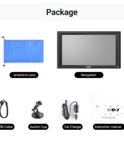 XGODY 9 inch Truck GPS Navigation for Car Big Screen for Truck Drivers Navigation Bluetooth AV-in 3D & 2D Maps with Alarm Lifetime Map Updates 15 61Bfrw7FkhL