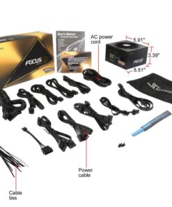 Seasonic FOCUS Plus 850 Gold SSR-850FX 850W 80+ Gold ATX12V & EPS12V Full Modular 120mm FDB Fan Compact 140 mm Size Power Supply 46 61BgYp1AL