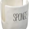 Mud Pie Kitchen Dish Sponge Holder Caddy, Off White Off-White 58 61BhE7JS9RL