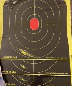 Splatterburst Targets - 12 x18 inch - Silhouette Splatter Target - Easily See Your Shots Burst Bright Fluorescent Yellow Upon Impact - Made in USA 10 pack 26 61BhyomwOxL