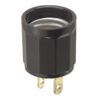 Leviton 61 660 Watt, 125 Volt, Polarized Outlet-to-Lampholder Adapter, Brown 36 61Bi1iAEHUL
