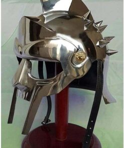 Alternative view of AnNafi® Gladiator Maximus Arena Helmet | Medieval Wearable Mens Helmet Full Size | Halloween Party Costumes | Larp Clothings Movie Dresses w Inner Liner