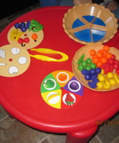 Learning Resources Super Sorting Pie - 68 Pieces, Ages 3+ Toddler Fine Motor Toy, Preschool Learning Games, Develops Counting and Color Recognition, Pretend Play Food, Kids Tweezers 38 61BpLf3QAfL