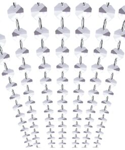 Alternative view of WAZHRMGHG 99FT Clear Acrylic Crystal Garland Strands Hanging Chandelier Bead Chain Ornament String Decorations for Manzanita Centerpiece Christmas Tree Wedding Party Celebration (99FT(30M)) 99FT(30M)