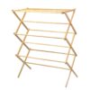 Home-it Wooden Clothes Drying Rack for Laundry - Collapsible Folding Bamboo Laundry Drying Rack for Drying Clothes - Heavy Duty Pre Assembled