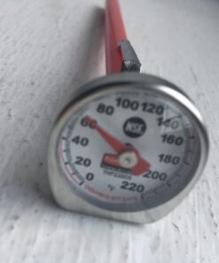 Rubbermaid Commercial Products Food/Meat Instant Read Thermometer, Pocket Size, Dishwasher Safe, Red, For Meat/Food Cooking and Grilling/Oven 26 61BwAvsOWKL