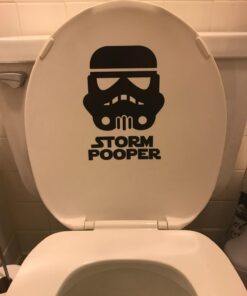 Remarkable Walls Star Wars Inspired Parody Storm Pooper Vinyl Decal 8 inches high by 6 inches wide Black 23 61BxVWOhczL