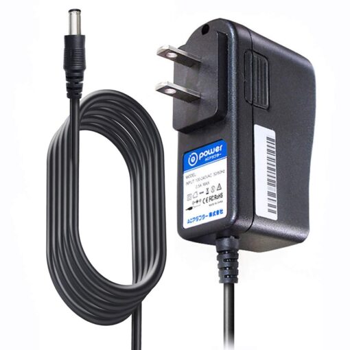 T-Power 9V Charger for Brother P-Touch PT-D200 PTD200 PT-D200VP PT-D210 Label Maker Replacement AD-24 AD-24ES AD-20 AD-30 AD-60 Inner-Negative Switching Power Supply Cord