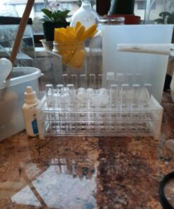 Karter Scientific 208V2 Plastic Test Tube Rack for 12/13mm Tubes, Holds 50, Detachable (Single) Single 32 61C0pLJAclL