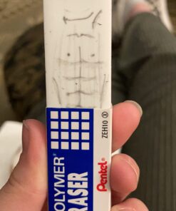 Pentel® Hi-Polymer Erasers, White, Pack Of 4 4 Count (Pack of 1) Large Block Eraser 27 61C2vgoHz5L