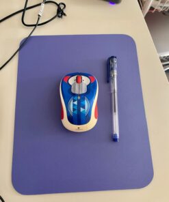 Belkin Premium Mouse Pad - Desk Mat - Computer Mouse Pad - Hard Mouse Pad Surface For Control & Accuracy - Ideal Gaming Mouse Pad - For Apple & PC Mouse - Desk Pad For Regular & Home Office - Blue 20 61C4A7XcQL