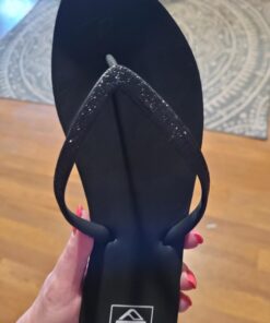 Reef Women's Stargazer Sandal 9 Black/Black 13 61C5kbDjZzL