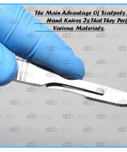Alternative view of 100 Scalpel Blades # 15 with Free Handle
