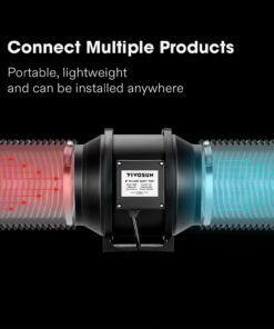 VIVOSUN 6 Inch 25 Feet Non-Insulated Flex Air Aluminum Ducting Dryer Vent Hose for HVAC Ventilation w/Two 6 Inch Stainless Steel Clamps 6" x 25FT Silver 22 61C69EbOCbL 1