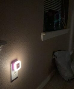 SYCEES Plug-in LED Night Light with Dusk to Dawn Sensor for Hallway, Stairs, Bathroom, Kitchen, Bedroom, Nursery, Kids Room, Warm White, Pack of 6 6-Pack, Warm White 34 61C70JgbFZL