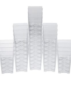 Juvale 72 Pieces Assorted Dessert Cups for Appetizers, Snacks, Plastic Shot Glasses 3oz and 5oz, Cups for Anniversary, Wedding Reception, Baby Shower, Birthday Party (Serves 36) 29 61CAQqPLFlL