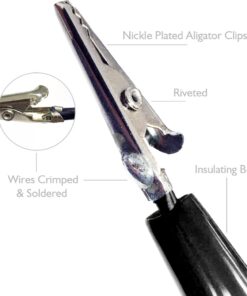 Alternative view of Elenco Electronics TL-16 Banana to Large Alligator Test Lead Set