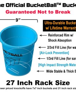 Bucket Ball | Beach Edition | Ultimate Beach, Pool, Yard, Camping, Tailgate, BBQ, Backyard, Lawn, Water, Wedding, Events, Indoor, Outdoor Game – Best Gift Toy for Boys, Girls, Teens, Adults, Family Starter Pack 13 61CCNVD 0L