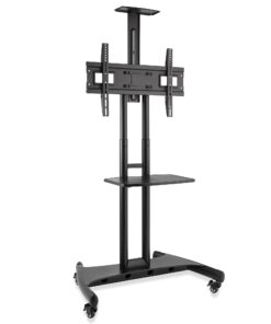 Mount Factory Rolling TV Cart Mobile TV Stand for 40-65 inch Flat Screen, LED, LCD, OLED, Plasma, Curved TV's - Universal Mount with Wheels 26 61CEE8CoteS