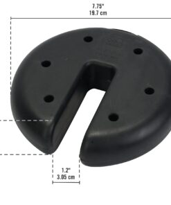 Quik Shade Set of 4 Heavy Duty Weight Plates for Securing Instant and Pop-Up Canopies and Tents,Black 16 x 8 x 8.5" 11 61CEM aNPXL