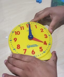 Learning Resources Big Time Student Clock, Teaching & Demonstration Clock, Develops Time and Early Math Skills, Ages 5+, Clock for Learning, 12 Hour,Back to School Gifts 28 61CExhRziSL