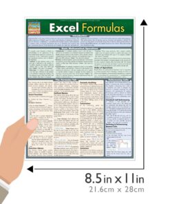 Excel Formulas (Quick Study Computer) 8 61CFKJd78fL