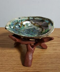 Vrinda ®Abalone Shell and 6'' Wooden Tripod Stand 22 61CFfSEkApL