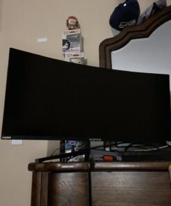 Sceptre 34-Inch Curved Ultrawide WQHD Monitor 3440 x 1440 R1500 up to 165Hz DisplayPort x2 99% sRGB 1ms Picture by Picture, Machine Black 2023 (C345B-QUT168) 34" Curved WQHD 165Hz 33 61CGVbnxR0L