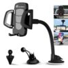 Car Phone Mount, Vansky 3-in-1 Cell Holder Air Vent Dashboard Mount Windshield for iPhone Xs Max R X 8 Plus 7 6S Samsung Galaxy S9 S8 Edge S7 S6 LG Sony and More