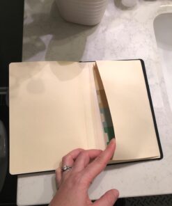 Ruled Notebook/Journal - Lined Journal for Writing, 5.75'' x 8.4'' Notebook Journal, 146 pages Faux Leather Notebook with Thick Paper, Waterproof Hardcover, Elastic Closure black 46 61CGwKxrAdL